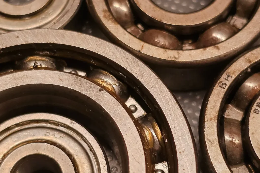 Steel ball bearings used in garage door spring and drum hardware